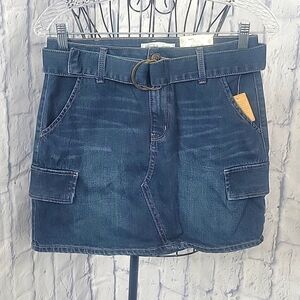 MUDD D Ring Denim Women's Mini‎ Skirt Size 5 NWT